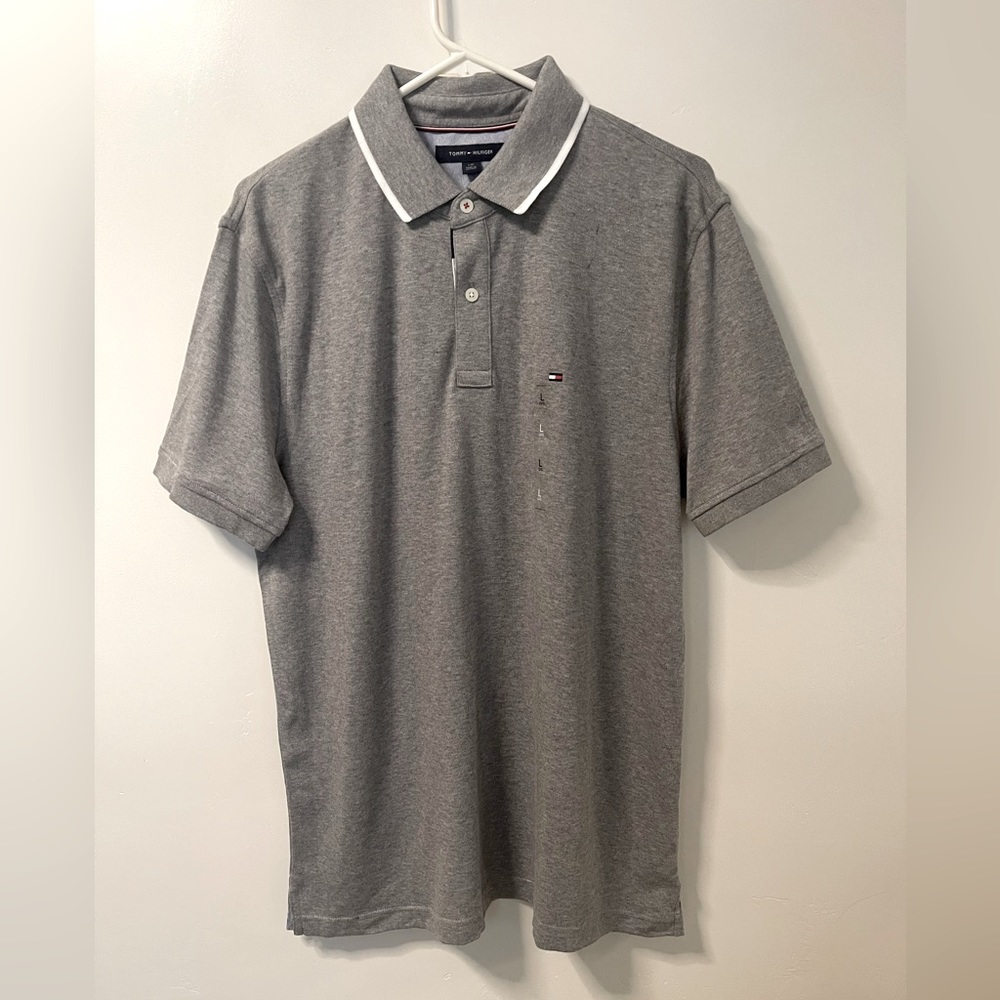 Tommy Hilfiger Men’s Grey Polo Shirt size L